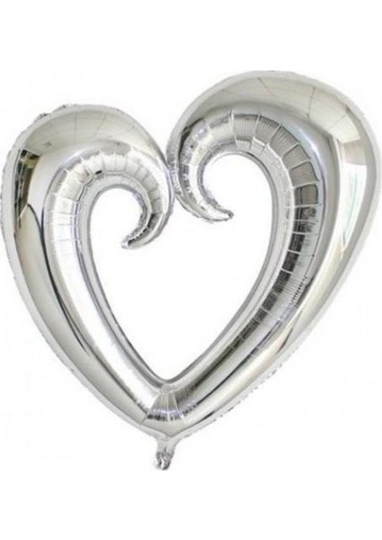 Group Kalp Balon Gri