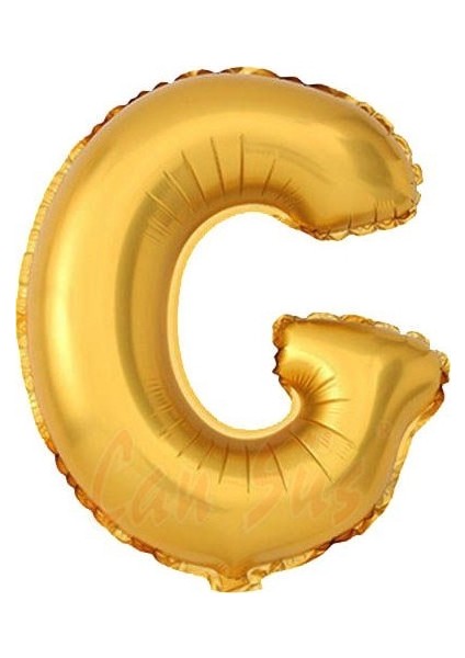 90 cm G Harfi Folyo Balon Altın