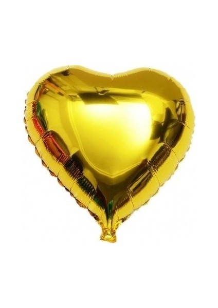 Balon Kalp Folyo Balon Altın
