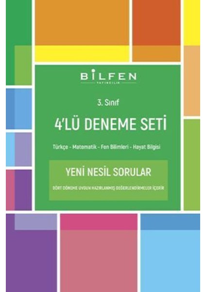 Bilfen Yayınları 3. Sınıf Etkinlikli Soru Seti ve Deneme Seti 2021 Fosforlu Kalem Seti