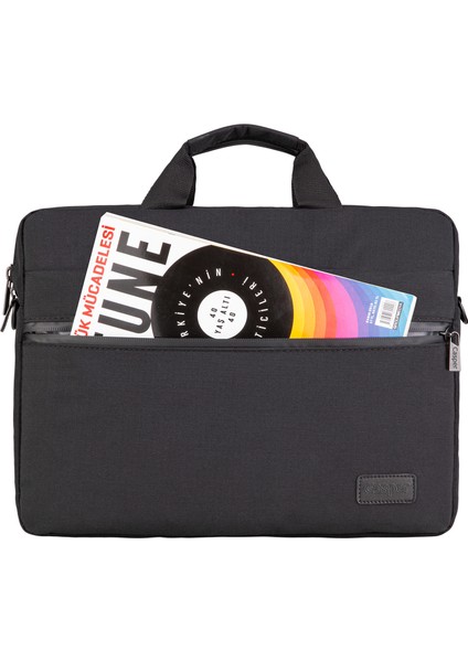 14" M104 Siyah Slim Suya Dayanıklı Laptop Omuz/El Çantası