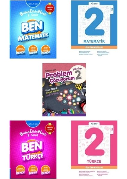 2. Sınıf Matematik Türkçe Konu Anlatımlı Test Kitabı ve Problem Çözüyorum Seti