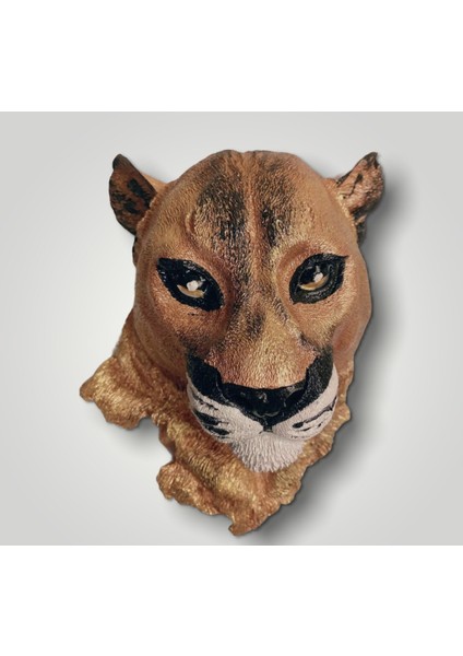 Polyester Puma Kafası Duvar Süsü