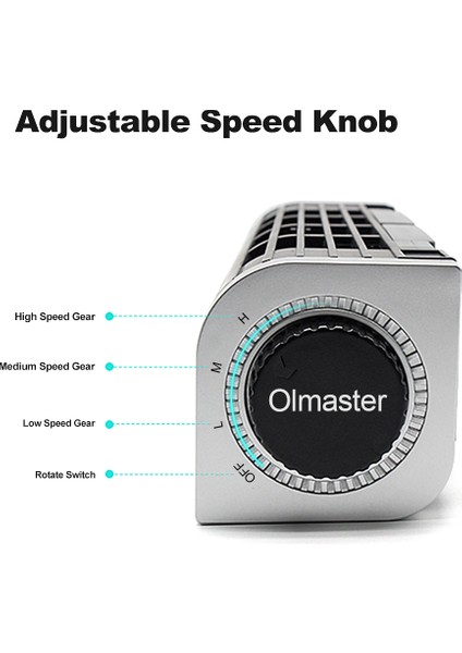 Olmaster CF-1691 USB Soğutma Fanı Laptop Pad Stand Fan Notebook (Yurt Dışından)