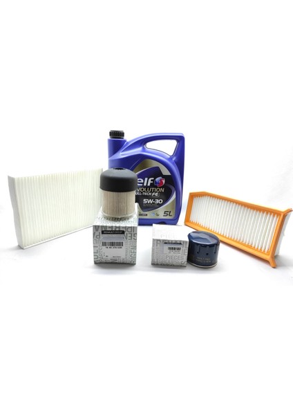 Sandero 1.5 Dci K9K Yağ Bakım Seti (Mazot Filtreli)