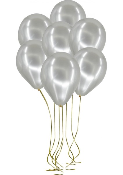Fırsatayı 100'LÜ Lateks Metalik Balon Gümüş