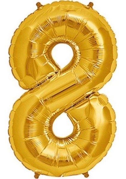 8 Folyo Balon Gold
