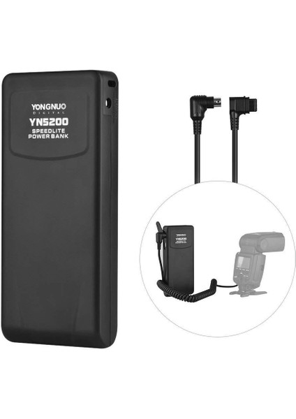 Yongnuo YN5200 Profesyonel Speedlite Power Bank 11.1V 5200MAH Için Dahili Lityum Pil