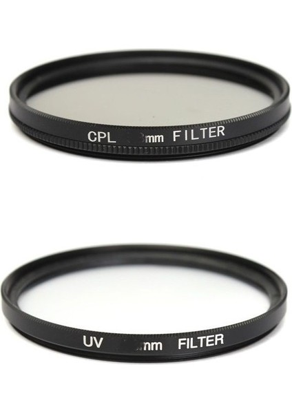 62MM Canon Nikon Yongnuo Sony Lens Uyumlu Uv Cpl Filtre Seti 2li Set 62MM