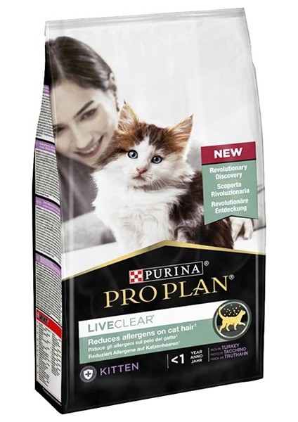 Proplan LiveClear Hindi Etli Yavru Kedi Maması 1,4 Kg