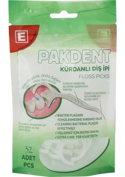 Kürdanlı Diş Ipi 32 Adet