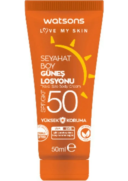 Seyahat Boy Spf 50 Güneş Kremi