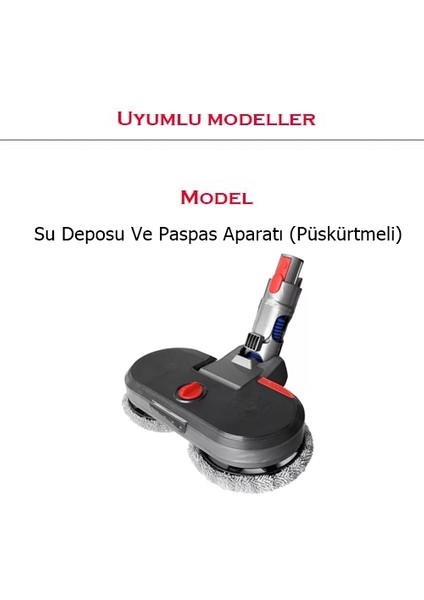 Dyson V6 V7 V8 V10 V11 Paspas Aparatı Paspası 2li