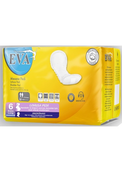 Ekstra Long Büyük Mesane Pedi 10 Adet