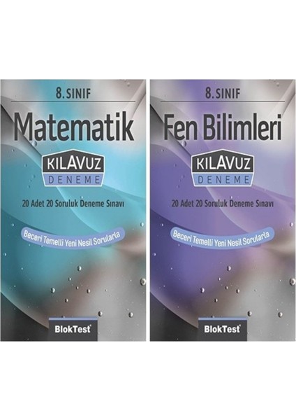 8.Sınıf Matematik-Fen Kılavuz Deneme Seti