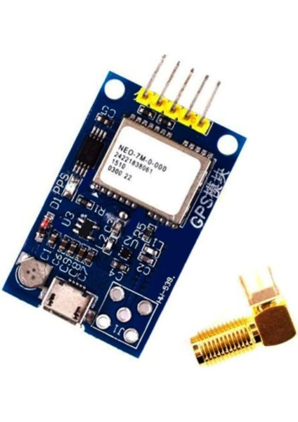 Neo-7m Çift Taraflı Gps Mini Modülü - HW-539, Arduino Shield Mini Gps Modül