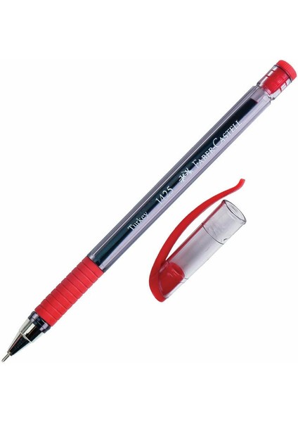 Tükenmez Kalem Mavi Kırmızı Faber Castell 1425 Tükenmez Kalem 0.7 Uçlu