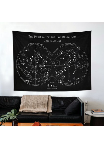 Ilk Yıldız Haritası - Astroloji Duvar Örtüsü Chalkboard