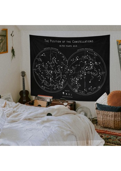 Ilk Yıldız Haritası - Astroloji Duvar Örtüsü Chalkboard