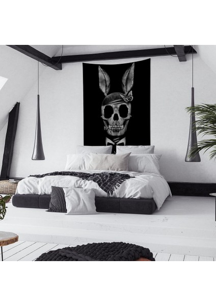 Playboy Tavşan Kuru Kafa Duvar Örtüsü
