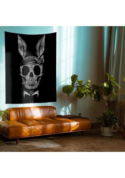 Playboy Tavşan Kuru Kafa Duvar Örtüsü