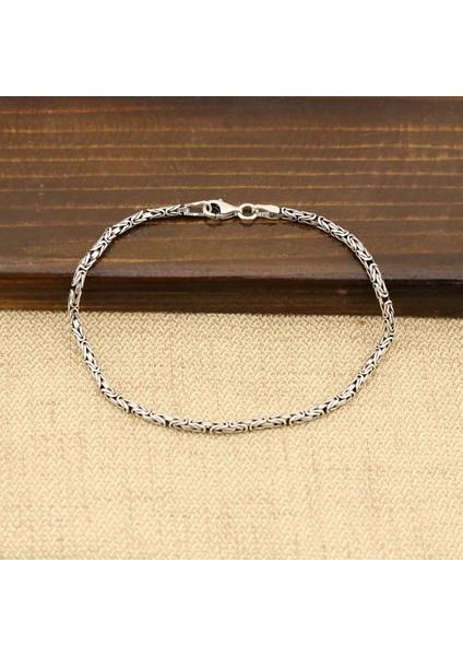 925 Ayar Gümüş Erkek Kral Zincir Bileklik fiyatları