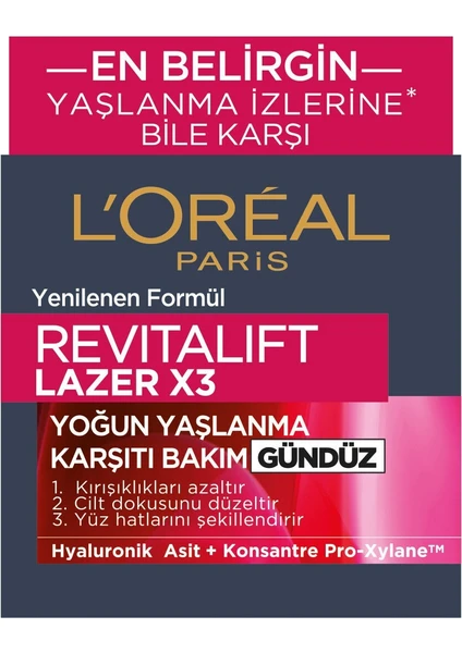 L'Oréal Paris Loreal Paris Revitalift Lazerx3 Yoğun  Gündüz 50ML