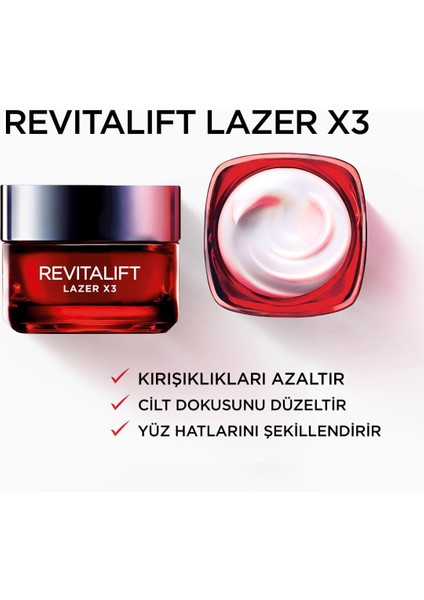 Loreal Paris Revitalift Lazerx3 Yoğun Gündüz 50ML