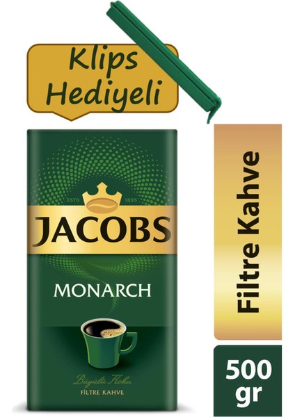 Monarch Filtre Kahve 500 gr + Klips