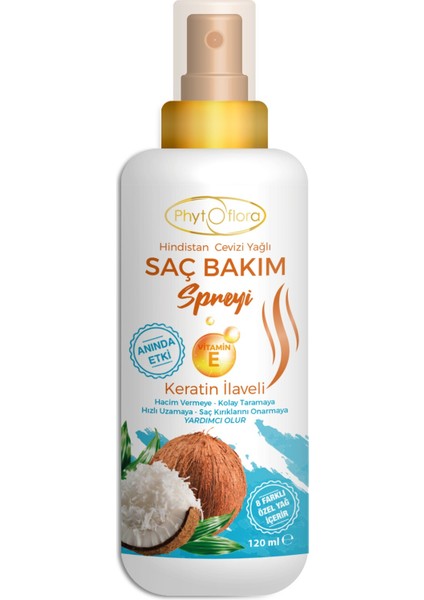 Hindistan Cevizi Yağlı Saç Bakım Spreyi 120 ml