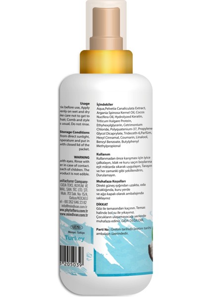 Hindistan Cevizi Yağlı Saç Bakım Spreyi 120 ml modelleri