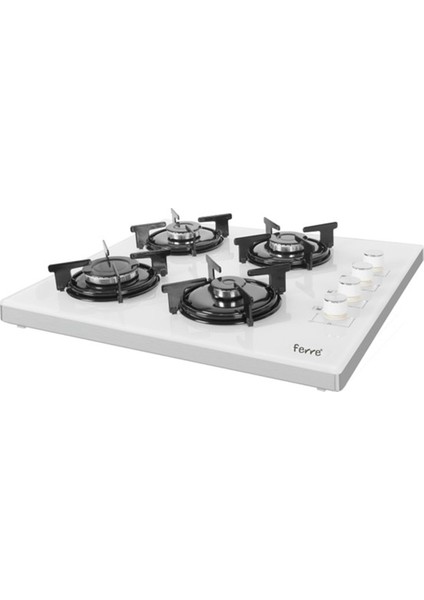 B2240 Beyaz Cam Set Üstü Ocak