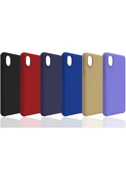 Samsung Galaxy A01 Core Kılıf Kamera Korumalı Esnek Renkli Silikon Kapak (Biye) modelleri