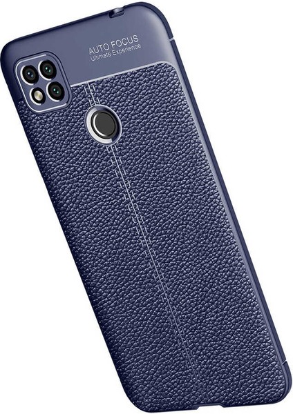 Xiaomi Redmi 9c Kılıf Deri Görünümlü Renk Atmayan Dayanaklı Silikon Kapak (Niss)