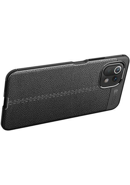 Xiaomi Mi 11 Lite Kılıf Deri Görünümlü Renk Atmayan Dayanaklı Silikon Kapak (Niss) modelleri