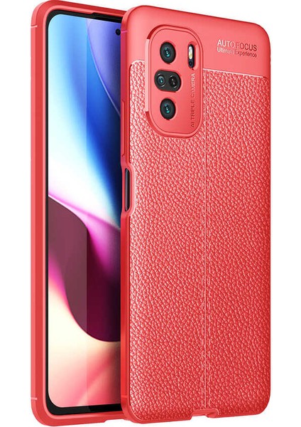 - Xiaomi Mi 11i - Kılıf Deri Görünümlü Auto Focus Karbon Niss Silikon Kapak