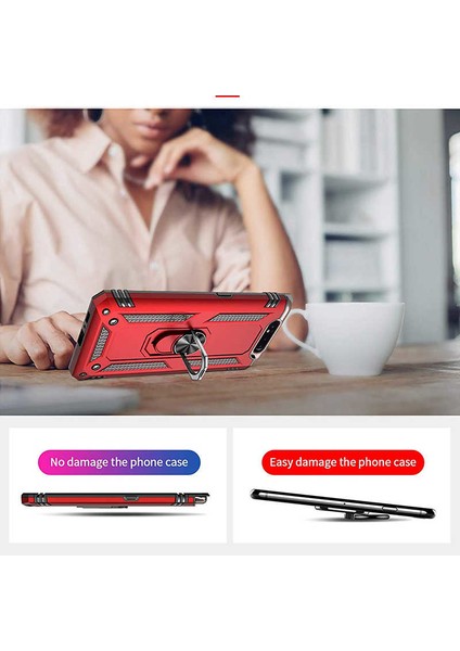 Samsung Galaxy A80 Kılıf Tank Zırh Yüzüklü Mıknatıslı Standlı Kapak (Vega) indirimleri