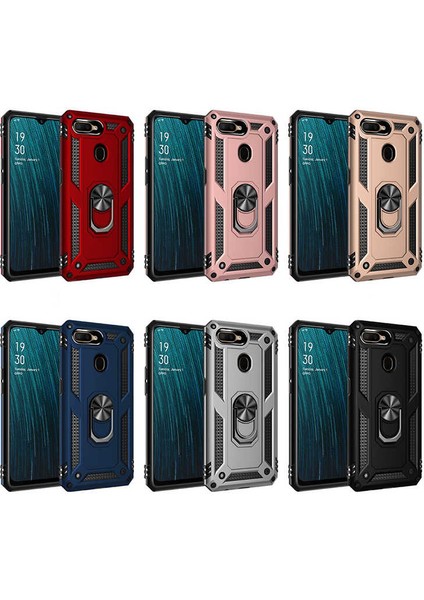 Oppo A12 Kılıf Tank Zırh Yüzüklü Mıknatıslı Standlı Kapak (Vega) fırsatları