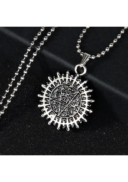 Pentagram Witchcraft Gotik Tasarım Kolye
