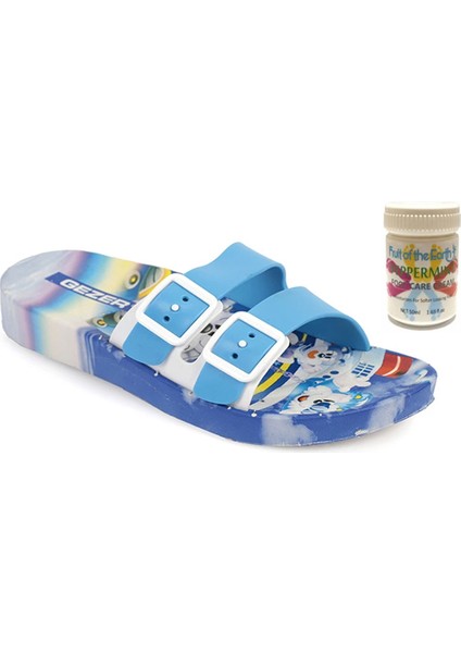 Gzr Çocuk Plaj Ev Banyo Deniz Havuz Günlük Terlik 50ML Nane Ferahlığı Topuk Çatlağı ve Nasır Giderici Krem