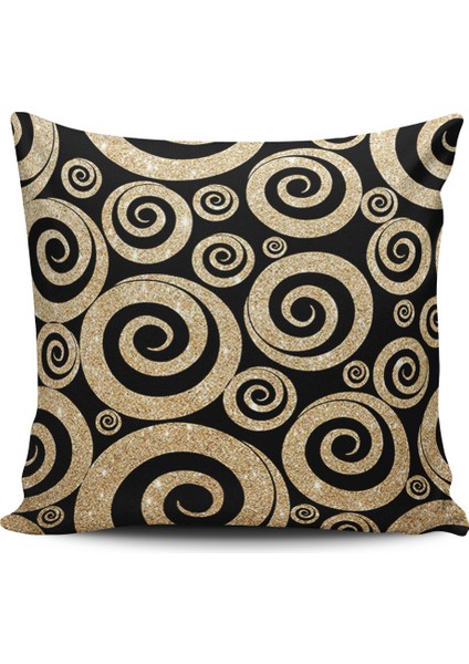 Kırlent Dünyası Modern Desenli Dijital Baskılı Dekoratif Kırlent Kılıfı