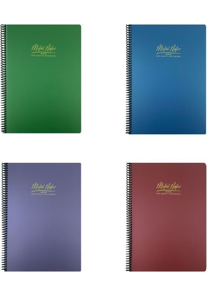 Metal Notes A4 Spiralli Defter 4'lü