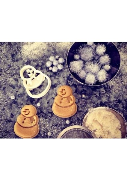 Kardan Adam Kurabiye Kalıbı