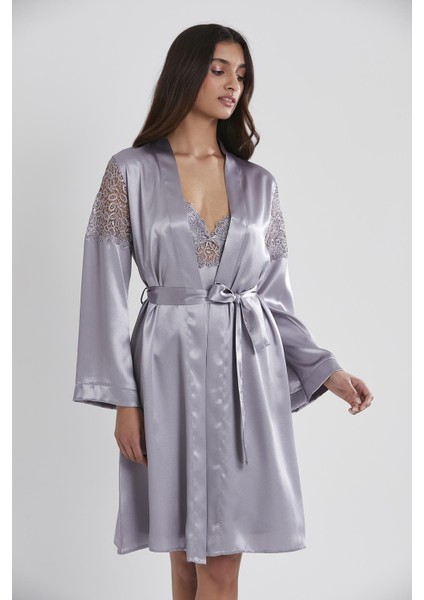 6955 Kadın Saten Altılı Çeyiz Seti - Royal