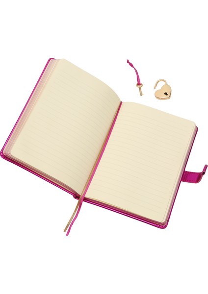 Hush Hush Metalik Kilitli Defter 13X18 cm Pembe fiyatları