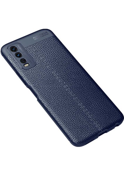 Vivo Y11S Kılıf Deri Tarzı Niss Silikon Case