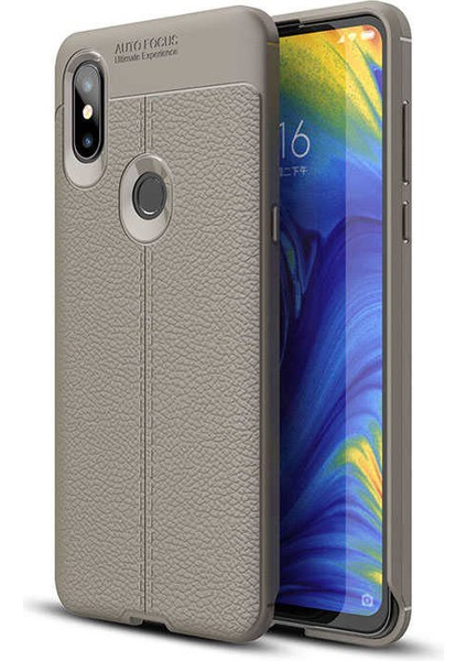 Xiaomi Mi Mix 3 Kılıf Deri Tarzı Niss Silikon Case