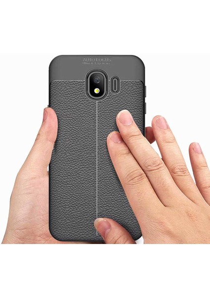 Samsung Galaxy J4 Kılıf Deri Tarzı Niss Silikon Case