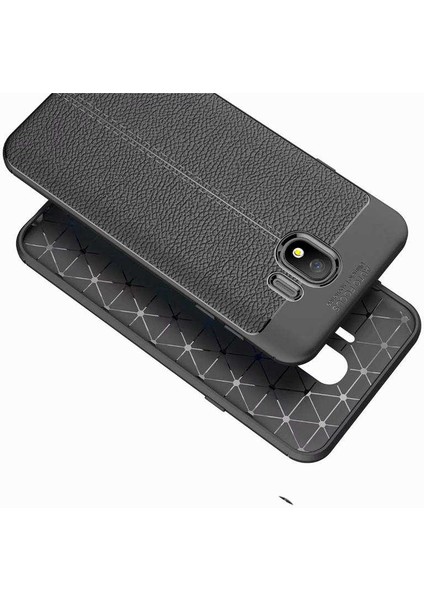 Samsung Galaxy J4 Kılıf Deri Tarzı Niss Silikon Case