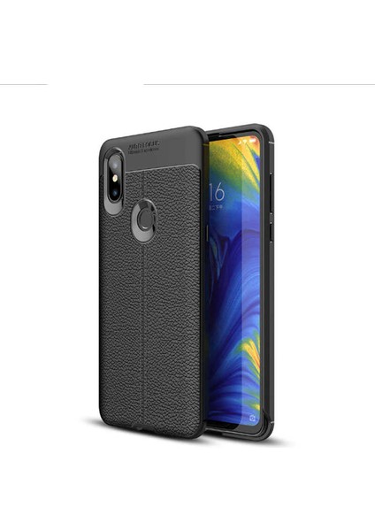 Xiaomi Mi Mix 3 Kılıf Deri Tarzı Niss Silikon Case